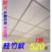 輕鋼架 天花板 💥1坪 520元 🔺【桂竹紋】🔺【雲翼紋】（矽酸鈣板）貼皮 明架 耐燃一級 防火 防水😉南投/竹山