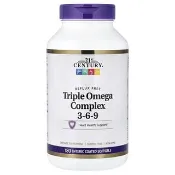 【iHerb】21世紀, 複合歐米伽 3-6-9，180 片腸溶衣軟凝膠