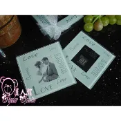 ◇儷人館◇ 婚禮小物/姐妹禮/浪漫家飾/活動贈禮/禮桌佈置＊LOVE相框杯墊