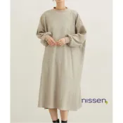 Nissen 內刷毛小高領傘擺洋裝 保暖舒適 寬鬆顯瘦 連身裙 女裝 冬季