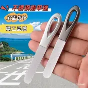🚚台灣12H🚚指甲銼 不銹鋼磨砂條 銼刀 修挫條 美甲專用打磨條神器 打磨 工具搓灰指甲打磨銼條雙麵磨砂不銹鋼磨甲器GK