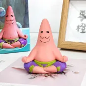 人氣單品🌸靜下心來派大星章魚哥擺件創意派大星車載手辦搞怪車頂公仔手辦擺