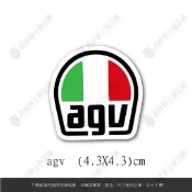 【品城騎士精品】agv 安全帽 機車 汽車 重機 防水 不脫落 貼紙 車身貼紙 行李箱貼紙