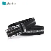 【台灣出貨】Sarlisi泰國正品珍珠魚皮皮帶 男真皮高檔商務自動扣皮帶 男士珍珠魚腰帶 珍珠魚魚王皮帶