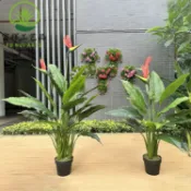 摩可美家 仿真天堂鳥美人蕉水美人旅人蕉植物盆栽造景落地擺件