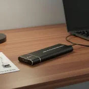 台灣出貨USB-C 3.1 Gen2 10Gbps NVMe M.2 SSD 外接盒,堅固鋁殼,PCIe 外接轉接器