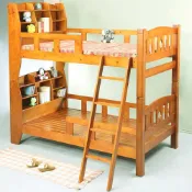 歐尼爾書架型實木雙層床(T2203C)  BE2205