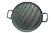 多用途鑄鐵岩燒蒙古韓式烤盤 27cm(平)烤肉 露營鑄鐵烤盤 必備 烤箱可用