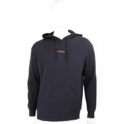 HUGO BOSS 字母軟質黑色連帽長袖TEE 運動衫(男款)