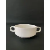 有發票/東昇瓷器餐具=大同強化瓷器雙耳濃湯碗 P0490C