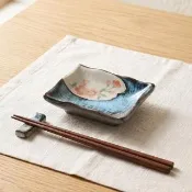 【Just Home】日本製櫻花陶瓷3.5吋調味碟(可微波 醬油碟 沾醬碟 小菜碟)