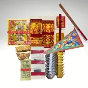 【ChenPiv辰嚭】普渡金紙 簡單普渡金 正錫箔 含普渡旗香組(社區 普渡 小家庭 中元普渡用 普渡旗)