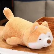 大玩家專營店 賽特嘟嘟趴姿柴犬公仔毛絨玩具 萌可小狗玩偶安撫抱枕娃娃禮物