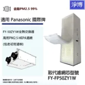 適用Panasonic國際牌FY-50ZY1W 全熱交換器/新風機HEPA濾網濾芯FY-FP50ZY1W