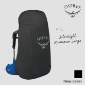【Osprey 美國】Ultralight Raincover Large 超輕背包防水罩 黑｜L｜防雨罩 背包套