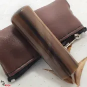 {印篆達人刻印鋪}特A級赤牛角印章6分圓~(含刻工.附印章袋)實物拍照