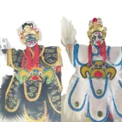 布袋戲 范將軍 謝將軍 家將臉 七爺 八爺 宴王 廟會擺件 鬼月擺件 中元節擺件