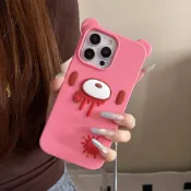 Gloomy Bear 血粉熊 iPhone 18 17 16 15 14 13 Pro保護殼 全包 硅膠防摔 手機殼