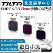 數位小兔【Tilta鐵頭 TK-IP- ND12 ND18 ND24 KHRONOS iPhone手機濾鏡減光鏡】ND鏡