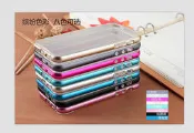 蘋果5手機保護殼 iphone5金屬航空鋁邊框+高透TPU W  ★ 264924- 032 ★ 