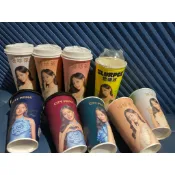全新現貨🉑刷卡 周子瑜全新紙杯 杯套 周子瑜杯套 周子瑜紙杯 7-11 咖啡杯