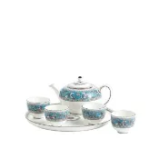 【WEDGWOOD】絲綢之路中式茶具六件組(官方直營)