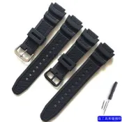 适用CASIOW-218H表帶SGW300/500H/AE1000/W-S210H術脂橡嘐表帶