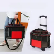 ✨新品✨ 寵物手推車 折疊推車 寵物外出 大容量 貓包 外出便攜貓包 寵物折疊拉桿箱 狗狗推車 外出貓 S6MW