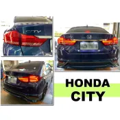 小亞車燈＊改版內外跑馬方向燈 HONDA CITY 2014-2018 紅白 仿AUDI 光柱 LED 導光 尾燈 後燈