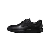 (店+)【ecco】52030401001 ecco愛步 S輕巧混合系列 頭層牛皮 商務簡約 正裝皮鞋 男款 黑色