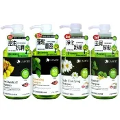 【L’AFAYET 然雅】洗髮精500mlx3入(薑汁維他命抗屑/蕁麻瓜拿納蓬鬆/洋甘菊頭皮淨化/B群髮根強健)