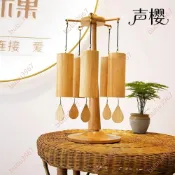 特價🥇日式風鈴手搖鈴鐺竹藝掛飾和絃音樂唱誦樂器陽臺臥室竹質療愈風鈴