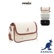 KANGOL 袋鼠 帆布前掀側背包 限定款 65228701 時尚 小白包 郵差包 潮流包 包包 日韓穿搭