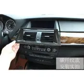 台灣現貨BMW E70 X5 中控導航 大螢幕用的 螢幕 裝飾框 ABS 鍍鉻 碳纖紋 鋼琴黑 內飾改裝配件  露天市集