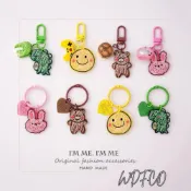 (店+)WDF.CO現貨｜2025韓國新款卡通造型亞克力鑰匙圈│兔子│恐龍│小熊│笑臉吊件│背包掛件│包包吊飾│