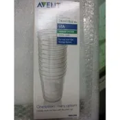 含稅-S 全新盒裝 新安怡 AVENT VIA薇亞多功能儲存杯 副食品儲存杯母奶儲存杯 補充包 240ml 10入裝