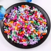 3×6mm米珠 仿珍珠直孔米珠 品質優良不破皮DIY手藝材料原住民配件材料料