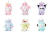 ♥小花花日本精品♥HelloKitty 美樂蒂 酷洛米 大耳狗 布丁狗 帕恰狗 絨毛娃娃布偶 擺飾 2023兔年 ~ 3
