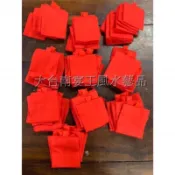 [周邊大激發] 素面紅色香火袋 三種尺寸 宗教用品 保平安 大量可批發 現貨在台灣快速出貨 金台南宴王佛具 廟會