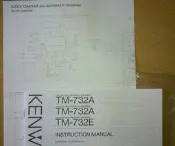 日本 KENWOOD 原廠 TM-732A/TM-732E使用手冊(英文版)含電路方塊流程圖