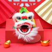 舞獅頭 塑料幼兒童舞獅子 醒獅南獅幼兒錶演舞獅頭 醒獅 錶演服裝 舞獅sad00001頭可眨眼套裝舞獅手辦玩具迷你獅頭佛