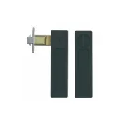 (店+)EZSET 東隆日式推拉門鎖 JS60930崁入式戶引手鉤鎖 ．浴廁用消光黑 ．不附鑰匙