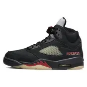 DR0092-001 Jordan Air Jordan 5 gore-tex off-noir 潮流 防水面料 小supreme 高幫 復古籃球鞋 女款 黑紅
