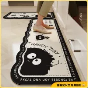 台製+客製地墊 | 趣味卡通廚房地墊 升級矽藻土地墊 強吸水地墊 廚房腳踏墊 大尺寸地墊 防水防油 珪藻土地墊 長地墊