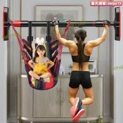 薇薇家用門上單槓室內小孩引體向上器免打孔家庭墻體拉伸訓練吊環
