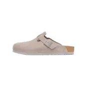 (店+)【BIRKENSTOCK 勃肯】1027751 Birkenstock Boston 時尚舒適 簡約百搭 外穿 透氣包頭拖鞋 女款 灰色