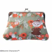 日本北歐風 書籍附錄包 MOOMIN 姆明 嚕嚕米 亞美花朵 口金包 長夾錢包 眼鏡盒收納包零錢包卡片包