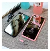 iPhone8 plus i8 i7 手機殼 軟殼 stussy 潮牌 鏡面 高級款 (贈送可拆卸高級掛繩)