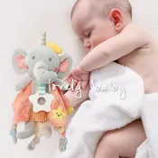 Baby Studio✨ 嬰兒益智商檢安撫巾可入口啃咬牙膠三角巾寶寶安撫陪睡玩偶 T03-007