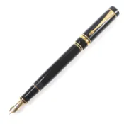 【DOKODEMO】狀況良好的派克 Duofold Black GT International 鋼筆，18K 金，中號筆尖，早期型號，黑金配色，英國製造，男士專用